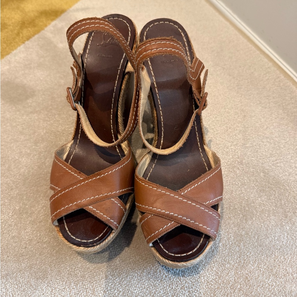 Designer Brown Leather Women's Sandals
